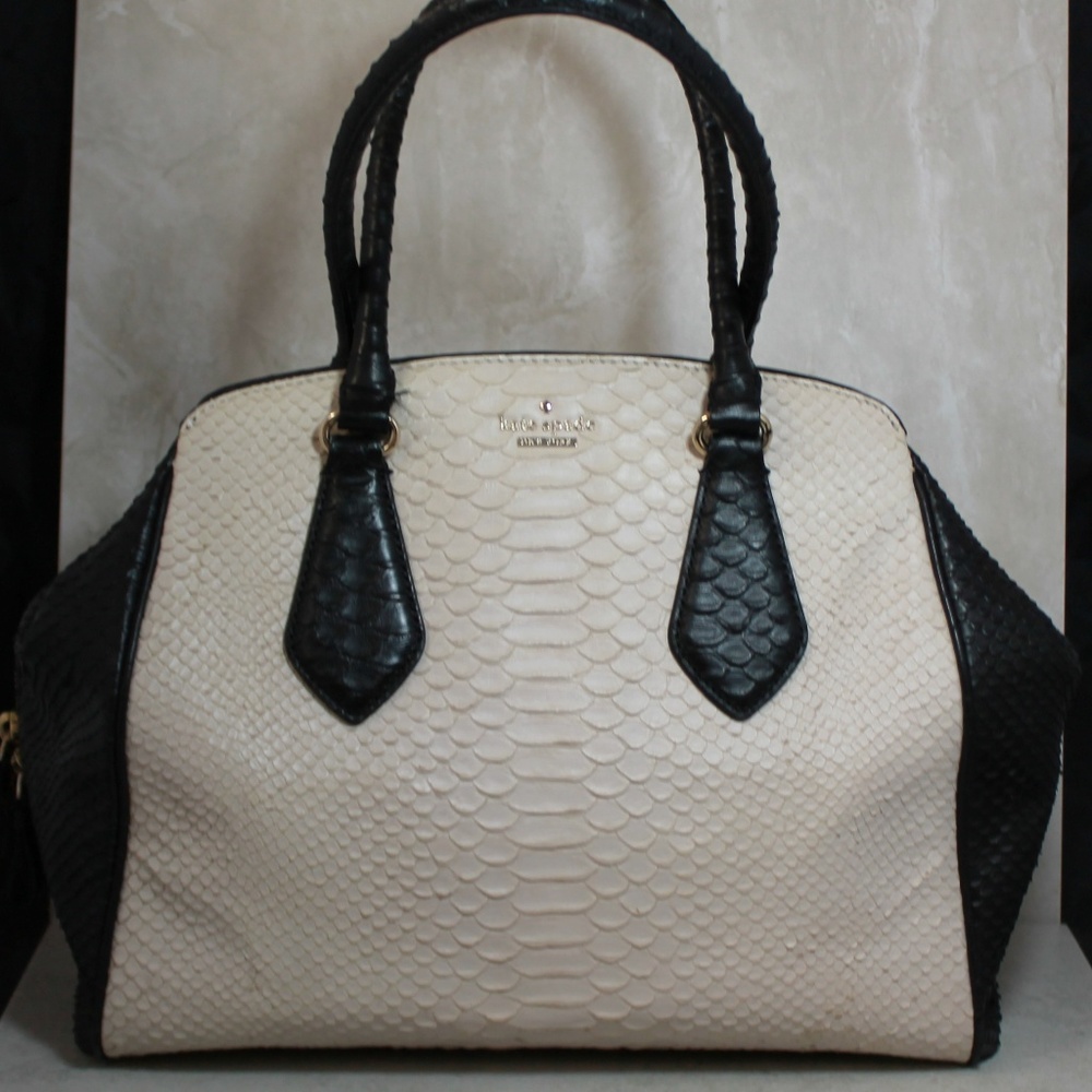 Kate Spade Shaw Street Keegan Python-Embossed Tote